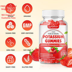 softbear Potassium Gummies for Adults, Sugar Free 60 Count (Pack of 1)