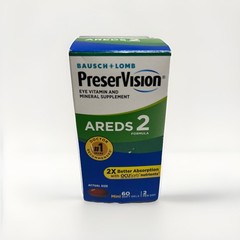 PreserVision AREDS 2 Eye Vitamins, Lutein and Zeaxanthin 60 SG Exp 03/2027