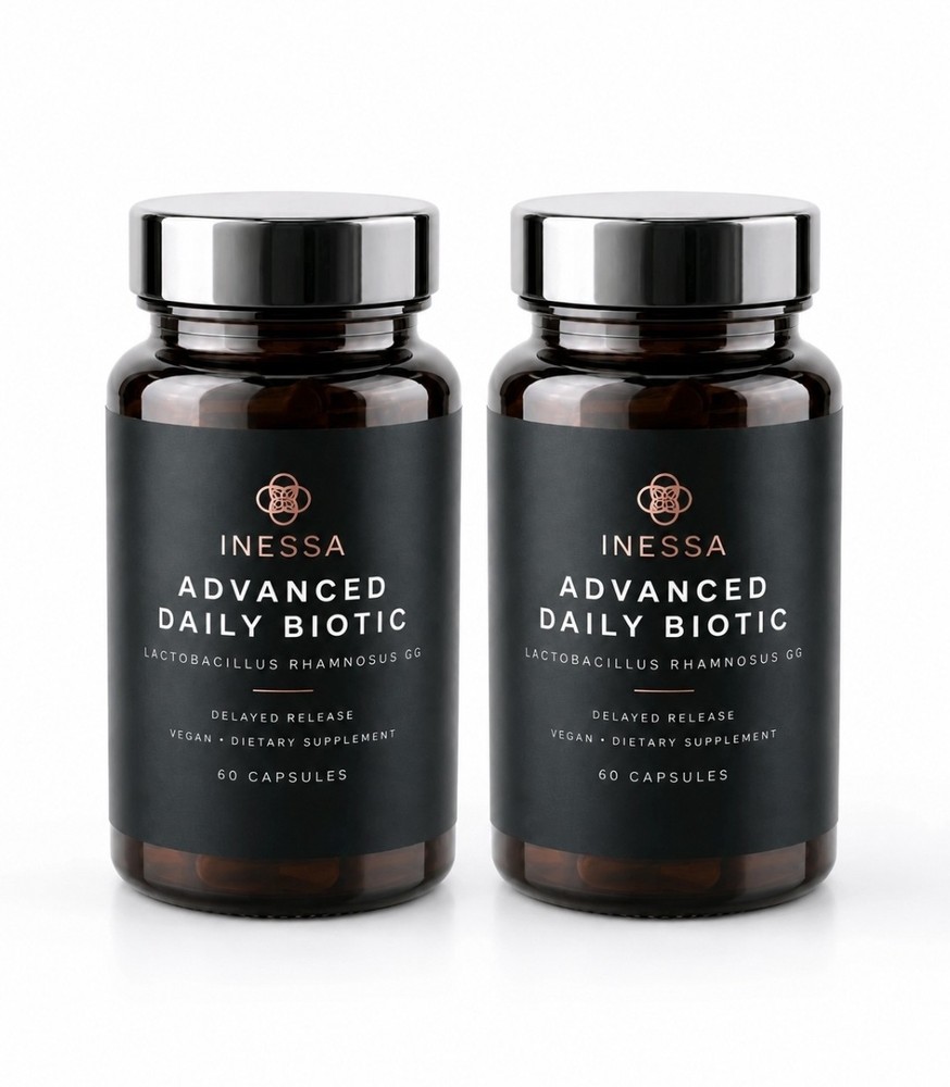 2X Inessa Advanced Daily Biotic Probiotic 10 Billion CFU 60 Vegan Caps Exp 3/28