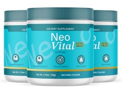 Neovital, Official Neo Vital Brain Supplement Powder 90 Servings 3 Pack