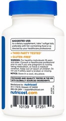 Nutricost Astaxanthin 12mg, 30 Softgel Capsules – Gluten Free and Non-GMO