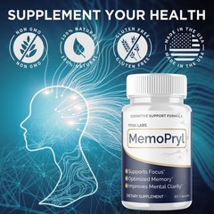 (1 Pack) MemoPryl Nootropic All Natural Brain Supplement Memo Pryl 60 Capsules