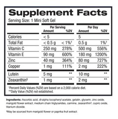 Preservision AREDS 2 210 Count Eye Vitamin Mini Soft Gels Antioxidant Supplement