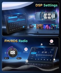 4G 128G Car Stereo for Toyota Highlander 2015 2016 2017 2018 2019 Radio,10.1″…