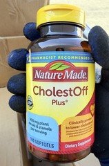 Nature Made CholestOff Plus Plant Sterols 100 Softgels New Sealed Exp 01/2027