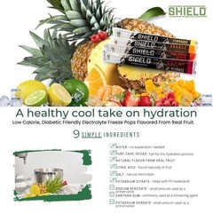 SHIELD Electrolyte Freeze Pop, 3 fl oz., Assorted Fruit Flavors, 36 count