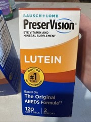 PreserVision AREDS Lutein Eye Vitamin & Mineral 120 Softgels Ea Exp 8/27