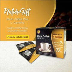 6 x Black Coffee NatureGift Instant Plus L-Carnitine Fiber Vitamin Minerals 10sa
