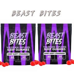 Valerian Infused Sleep and Nighttime Recovery Gummies – Beast Bites