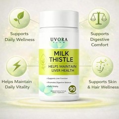 Uvora Milk Thistle Detox, Premium Herbal Supplement With Milk Thistle Extrac…