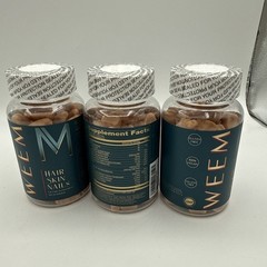 WEEM Hair Skin and Nails Gummies – Supports Healthy Hair (pack of 3)