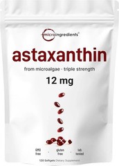 Astaxanthin 120 Softgels 12mg – Supports Eye Health and Joint Health….