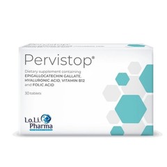 PERVISTOP 30 Tablets | Green Tea EGCG + Hyaluronic Acid + Vit B12 & Folic Acid