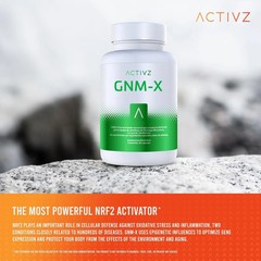 NEW ACTIVZ GNM-X Nrf2 Activator for Genetic Cellular Defense 30 Cap NEW LOGO