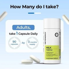 Oxyenergy Milk Thistle Liver Detox & Colon Cleanse,Natural Liver Health Support