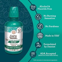 GuruNanda Oral Rinse Fresh Breath Mouthwash, ADA-Accepted 3 Fl Oz (Pack of 1)