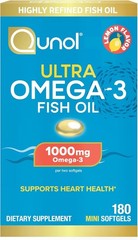 Easy to Swallow Omega-3 Softgels 1000mg – Ultra Pure Fish Oil in 180 Count