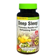 Herbs Etc. Deep Sleep Soft Gels – 60 Count (Pack of 1)