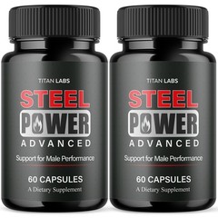 (2 Pack) Steel Power Advanced Male Health Support Supplement SteelPower 120 Caps