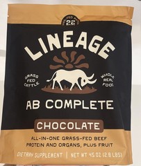 Lineage AB Complete CHOCOLATE Protein Powder 30 Servings Exp 10/2027 – New!