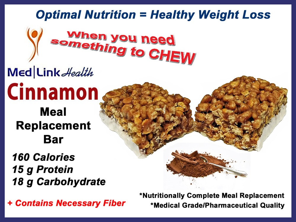CINNAMON BAR Weight Loss Meal Replacement | 6 Boxes | SIMILAR TO Optifast® 800