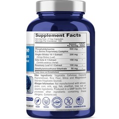 NusaPure Phosphatidylserine Memory Ultimate Complex 1000mg 200 Vegetarian Caps (