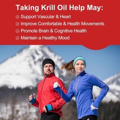 Wild-Caught Omega-3 Krill Oil 500 mg Softgels – Purity and Health in Every Dose