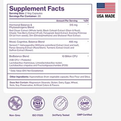 Natural Menopause Supplements for Women – Hormone Balance, Hot Flashes, Night Sw