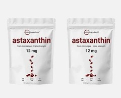 2 Pack | Astaxanthin 12mg, 120 Softgels, 4 Month Supply NEW++