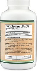 Beef Liver Capsules (1,000mg of Grass Fed, Desiccated per…