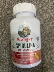 MARYRUTH’S Spirulina Gummies Strawberry Lemonade 90 Gummies Exp 05/2026 Sealed