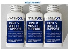 3Pack Omega XL 300 Capsules-Green Lipped Mussel Joint & Muscle Relief Supplement
