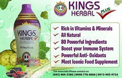 2 Bottles HERBAL PLUS Fruits Vegetables & Herb Food Supplement 1000 ml