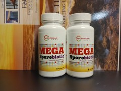 MegaSporeBiotic Probiotic Supp, Gut Health,Microbiome, Unisex, Daily, 2PK