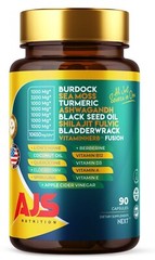 AJS 20 All-in-One-Sea Moss, Ashwagandha, Turmeric, Shilajit,Black Seed Oil90CT