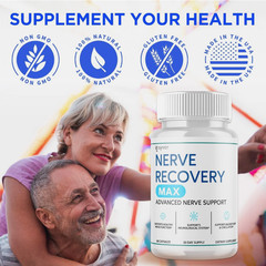 (3 Pack) Nerve Recovery Max Nootropic Formula All Natural Supplement 180 Capsule