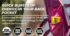 3x Honey Stinger Energy Gel Fruit Smoothie – 24 Pack (1.1 fl oz)