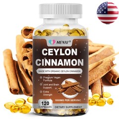 Organic Ceylon Cinnamon Capsules 1800mg Highest Potency Blood Sugar Heart Health