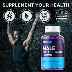 (2 Pack) VitalHealth Gummys Male Health Support Vitamin Vital Health 120 Gummies