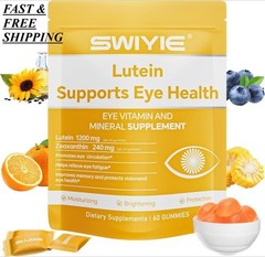 LUXRY SWIYIE Lutein Gummies – Eye Health Support with Lutein&Zeaxanthin, 60 Gums