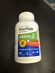 Bausch + Lomb PreserVision, AREDS 2 + CoQ10 – 80 Soft Gels 12/26