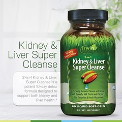 10-Day Kidney & Liver Cleanse – Detox Formula with Milk Thistle, Dandelion & Rei