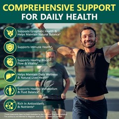 Lymphatic Drainage Supplements, Herbal 4275mg Lymph System Support Supplement fo