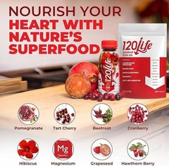 120Life Blood Pressure Drink Mix Beet Root & Pomegranate 28 Servings