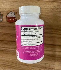 3PCS Rosabella Organic Beet Root 60 Capsules Natural Energy Boost Blood Pressure