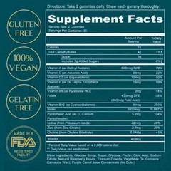WEEM Hair Skin and Nails Gummies, Vegan biotin Vitamins, Healthy Hair- Pack of 3