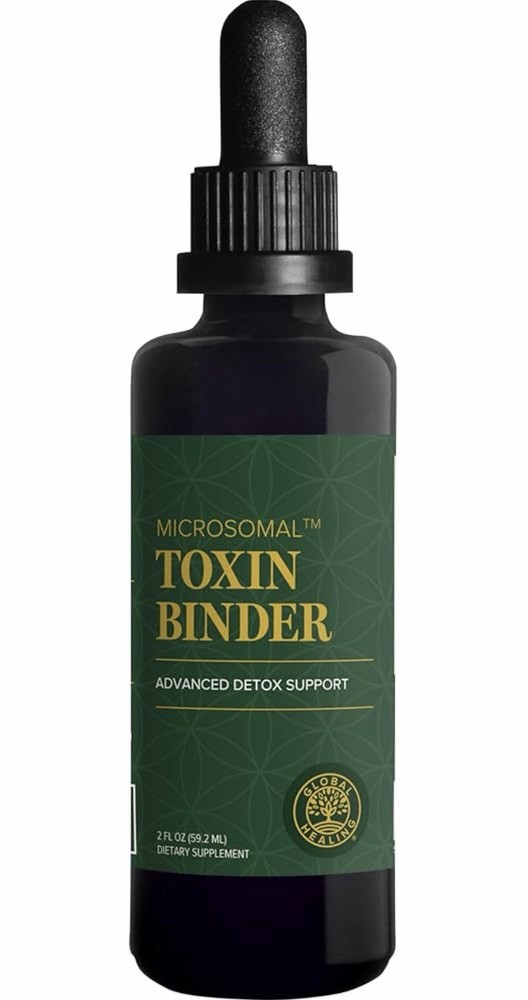Global Healing Center MicroSomal Toxin Binder Detox Support 2 fl oz Liquid