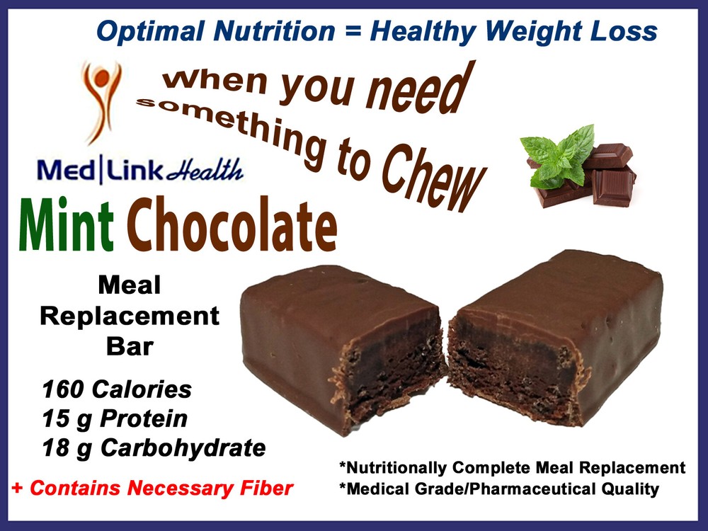 MINT CHOCOLATE BAR Weight Loss Meal Replace | 6 Boxes | SIMILAR TO Optifast® 800