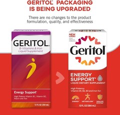 Liquid Iron Supplement 12oz Energy Support B Vitamins Easy to Swallow