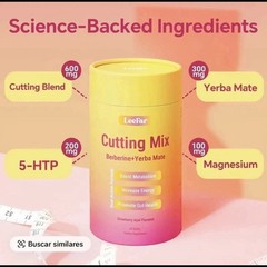 LeeFar Berberine + Yerba Mate + 5-HTP + Magnesium Powder Strawberry Acai 30